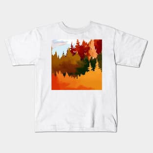 Autumn forest painting Kids T-Shirt